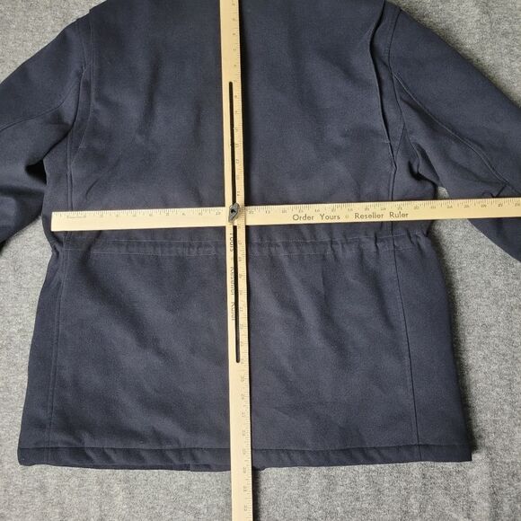 Vince Men's Field Jacket Size XL  Suede Trim Blue Navy - Picture 14 of 16